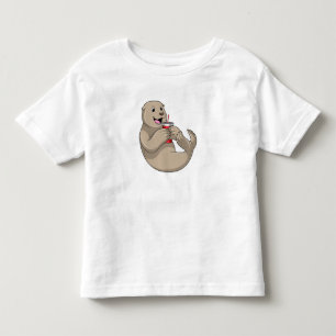 Seal with Mug with Straw Toddler T-Shirt