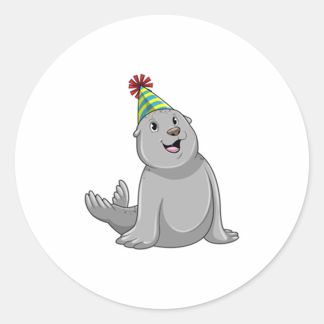 Seal with Party hat Party (Front)