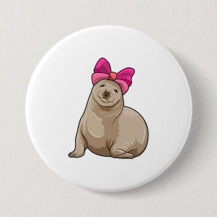 Seal with Ribbon 7.5 Cm Round Badge