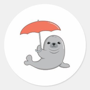 Seal with Umbrella