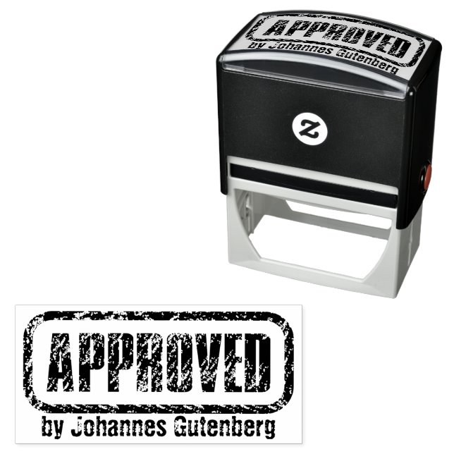 Seal Your Approval with Style: Personalised  Self-inking Stamp (In Situ)