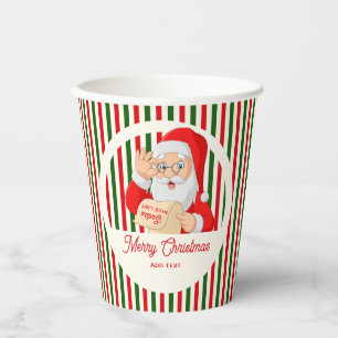 Sealed by Santa Nice List No Peeking Christmas Paper Cups