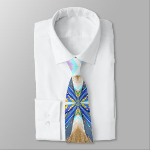 Sealed Closely X Pattern Abstract Design Tie