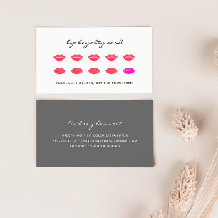 Sealed With a Kiss Beauty Loyalty Card