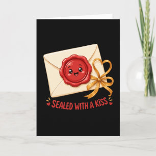 Sealed With A Kiss Cute Love Letter Design Invitation