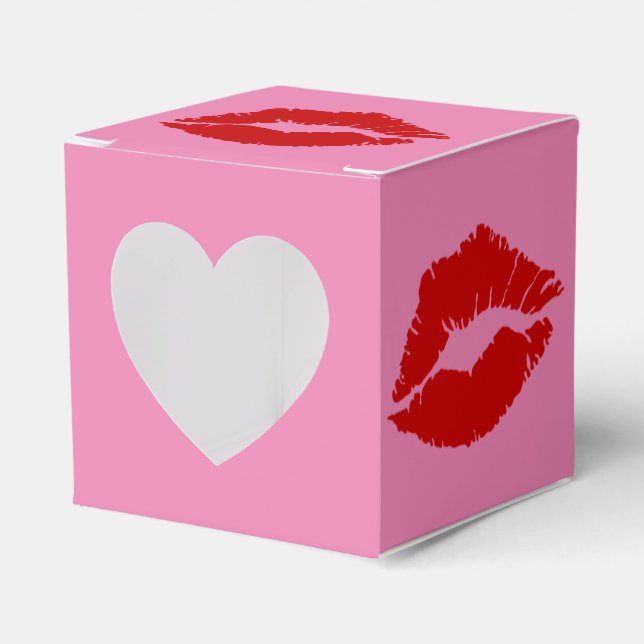 "Sealed With a Kiss" Favour Box (Front Side)