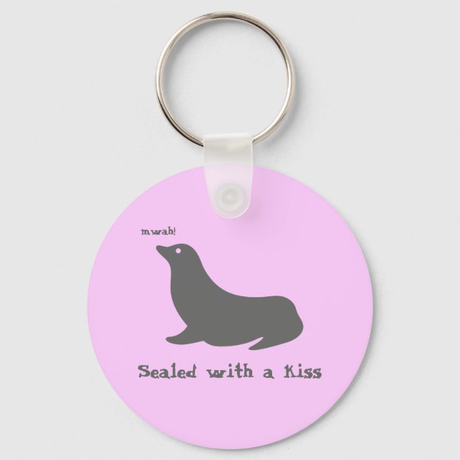 Sealed with a kiss key ring (Front)
