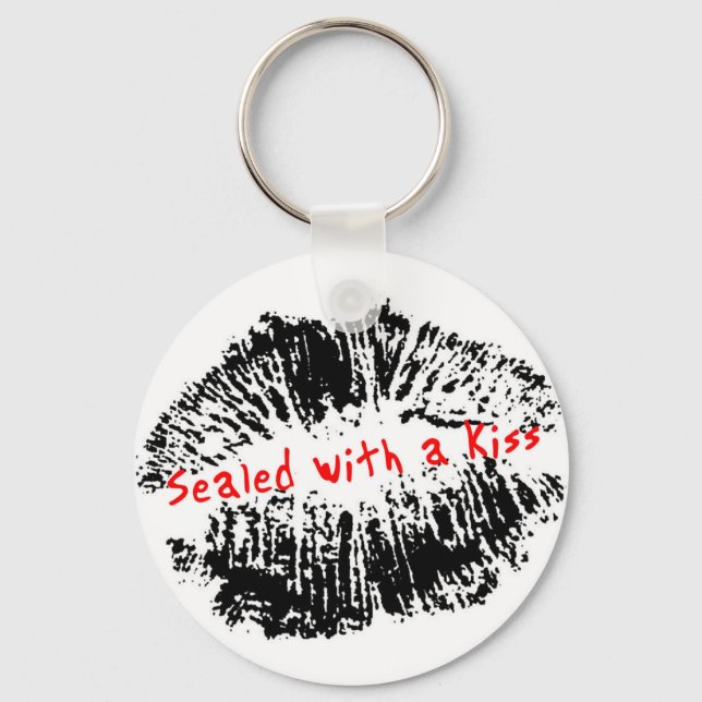 Sealed with a Kiss Key Ring (Front)