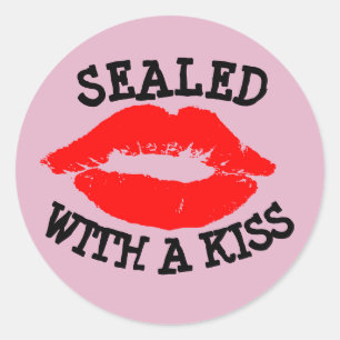 SEALED WITH A KISS, VALENTINE'S DAY STICKERS