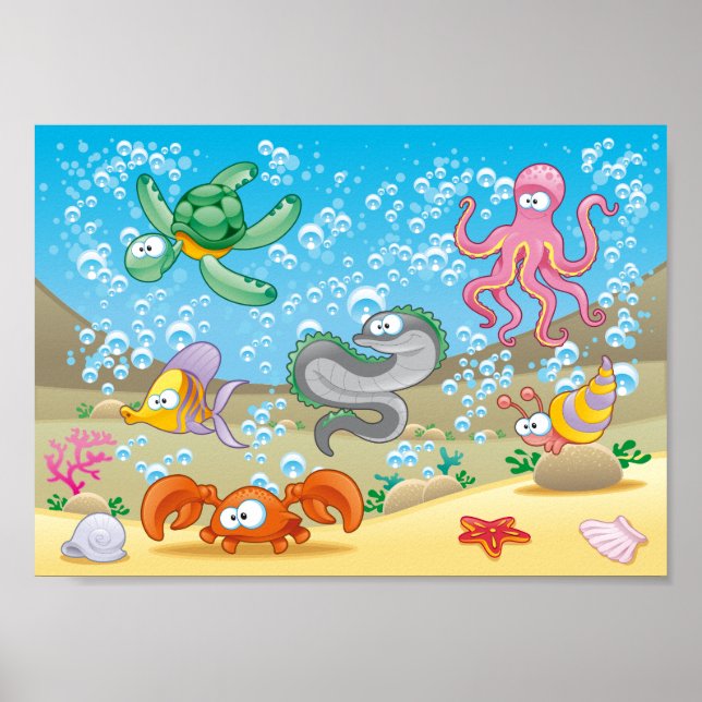 Sealife 11" x 8.5", Value Poster Paper (Matte) (Front)