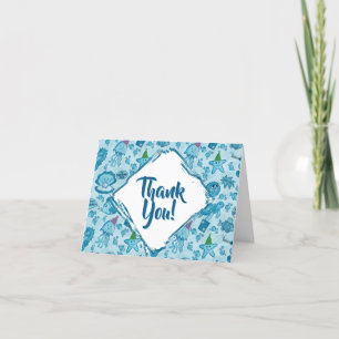 SeaLife Birthday Thank You Card