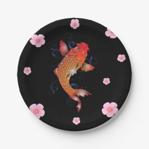 Sealife Fish Koi Paper Plate