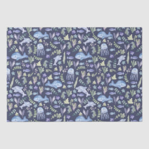 Sealife Modern Watercolor  Tissue Paper