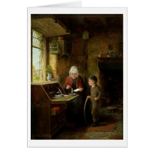 Sealing a Letter, 1890 (oil on panel)