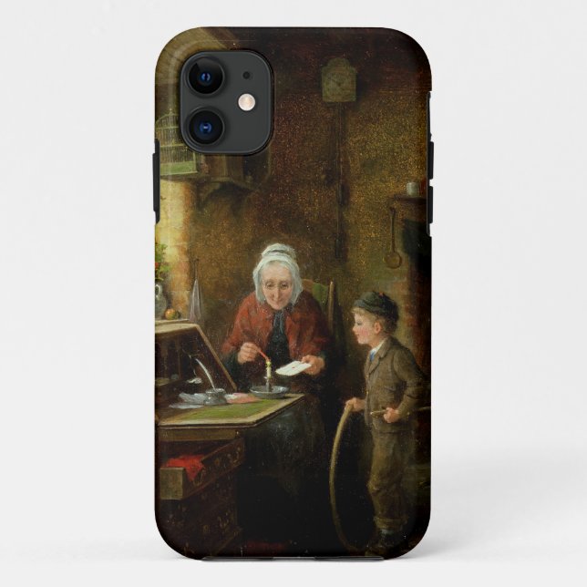 Sealing a Letter, 1890 (oil on panel) Case-Mate iPhone Case (Back)
