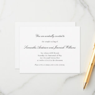 Sealing Ceremony Invitation Enclosure Cards