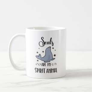 Seals Are My Spirit Animal Cute Seal Lover Coffee Mug