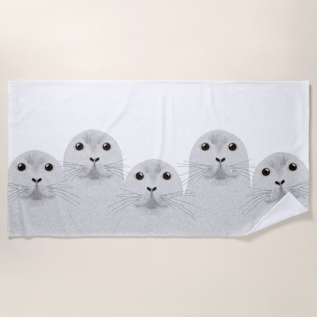 Seals Beach Towel (Front)