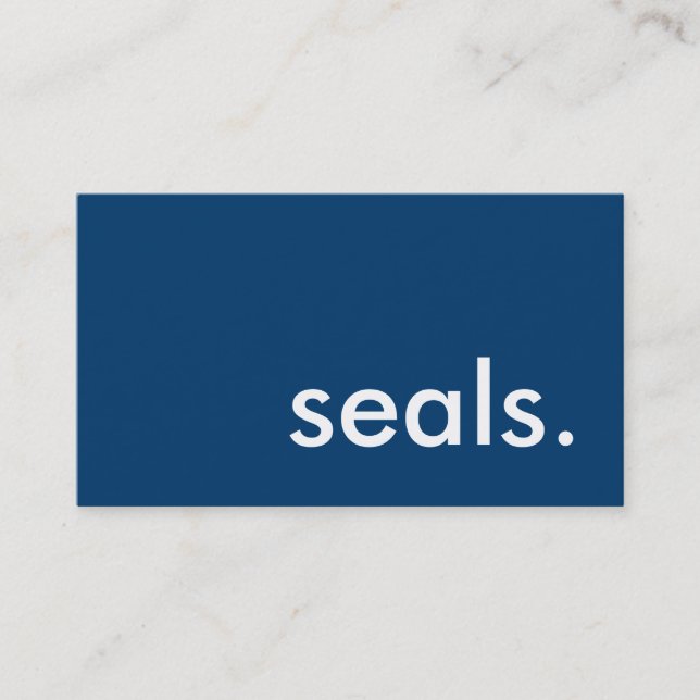seals. business card (Front)