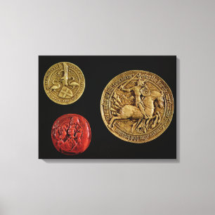 Seals of Gilles de Laval  Lord of Rais Canvas Print