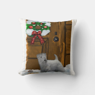 Sealyham Terrier Christmas Cushion