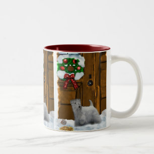 Sealyham Terrier Christmas Gifts Two-Tone Coffee Mug