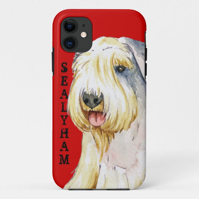 Sealyham Terrier Colour Block Case-Mate iPhone Case (Back)