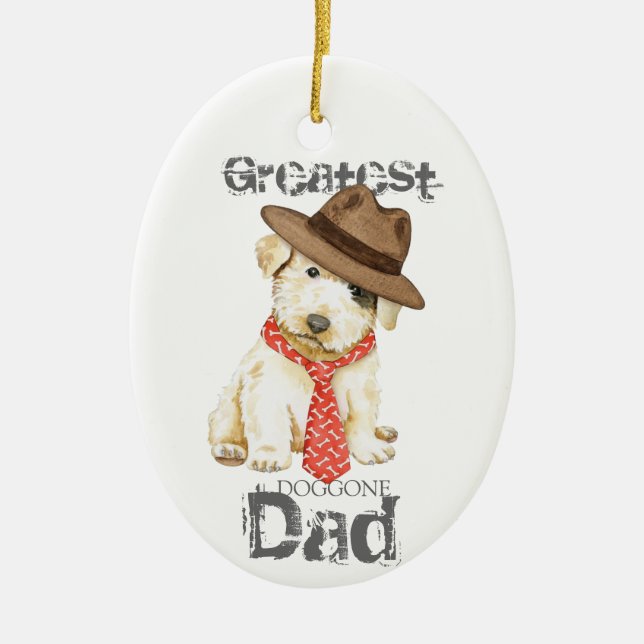 Sealyham Terrier Dad Ceramic Ornament (Front)