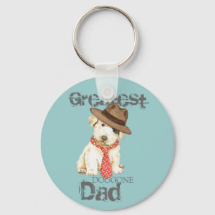 Sealyham Terrier Dad Keychain