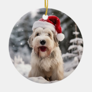 Sealyham Terrier Dog Christmas Keepsake Ceramic Tree Decoration