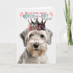 Sealyham Terrier Dog Queen Day Funny Birthday Card