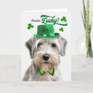 Sealyham Terrier Feelin' Lucky St Patrick's Day Holiday Card