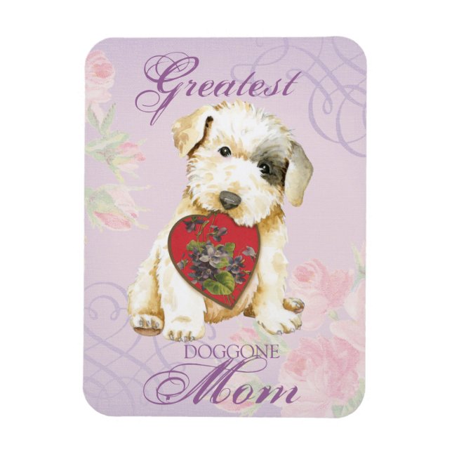 Sealyham Terrier Heart Mum Magnet (Vertical)