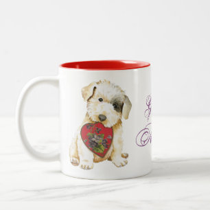 Sealyham Terrier Heart Mum Two-Tone Coffee Mug