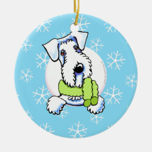 Sealyham Terrier Let it Snow Ceramic Tree Decoration