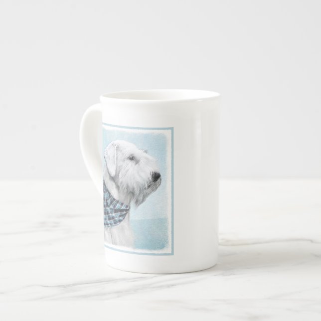 Sealyham Terrier Painting - Cute Original Dog Art Bone China Mug (Front Left)