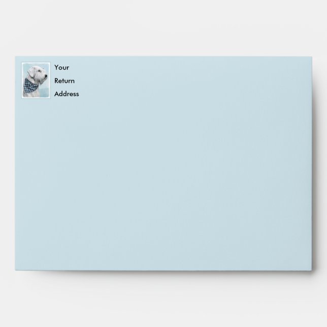 Sealyham Terrier Painting - Cute Original Dog Art Envelope (Front)