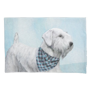 Sealyham Terrier Painting - Cute Original Dog Art Pillowcase