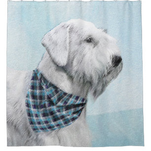 Sealyham Terrier Painting - Cute Original Dog Art Shower Curtain