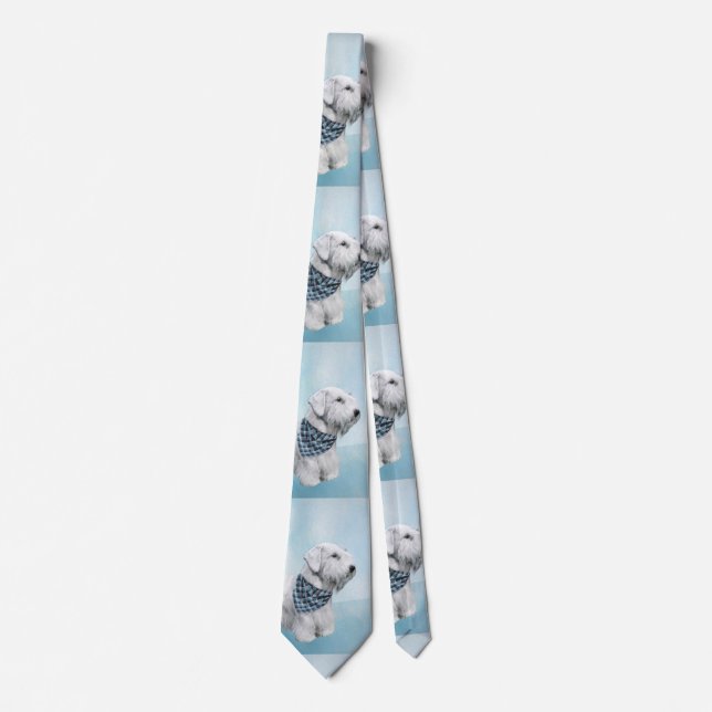 Sealyham Terrier Painting - Cute Original Dog Art Tie (Front)