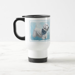 Sealyham Terrier Painting - Cute Original Dog Art Travel Mug