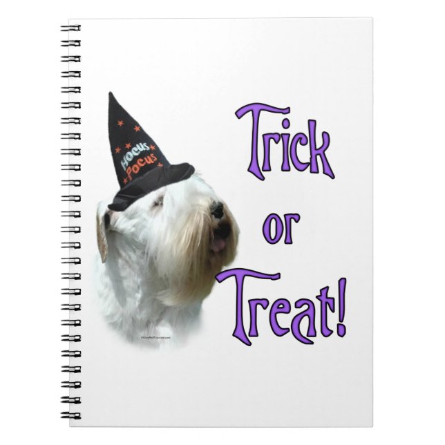 Sealyham Terrier Trick or Treat Notebook (Front)