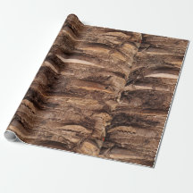 SEAM MATCHES: Palm Tree Bark Wrapping Paper