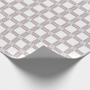 SEAM MATCHES: Valentine Red Heart Wrapping Paper