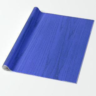 SEAM MATCHES: Woodgrain Blue Wrapping Paper