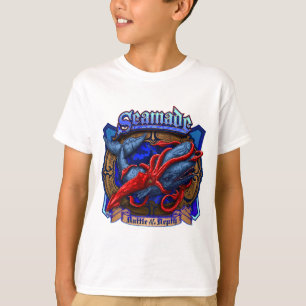 Seamade Giant Squid vs Whale design T-Shirt