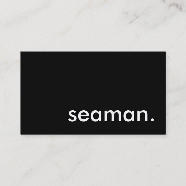 seaman. business card (Front)