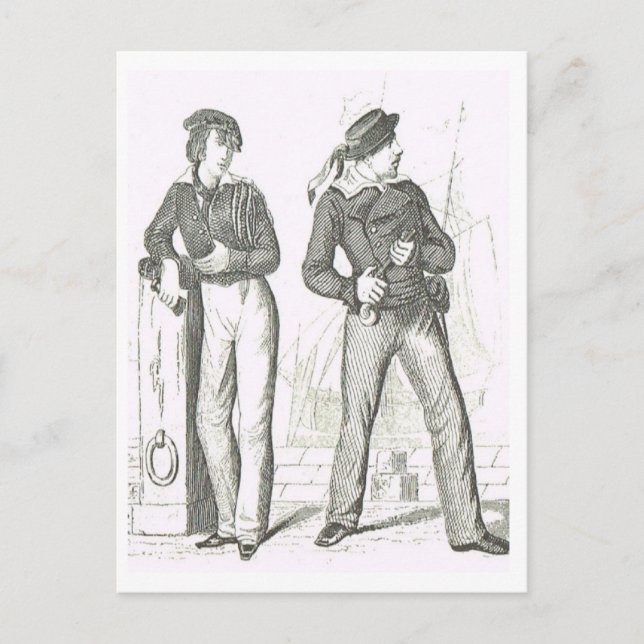 Seamen  1800s postcard (Front)