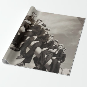 SEAMEN ON A NAVAL GUN ABLE SEAMAN DAVID RALPH GOOD WRAPPING PAPER
