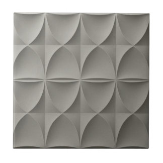 Seamless 3D Carved Geometric Pattern Ceramic Tile